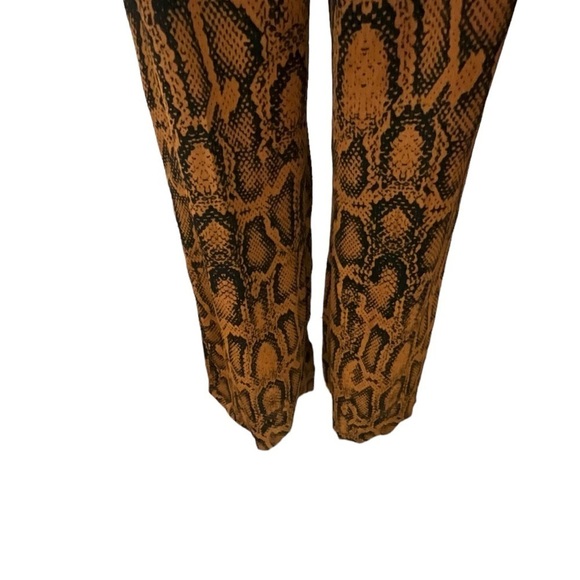Zara Snake Print Wide Leg High Waisted Pant Bloggers Fave Nwot - Picture 7 of 15